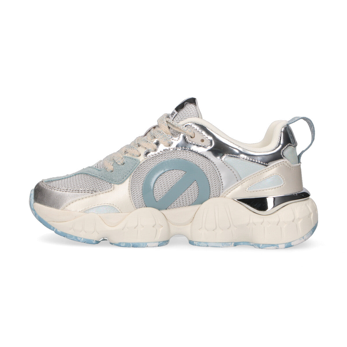 No Name sneaker Krazee Runner nylon azzurro