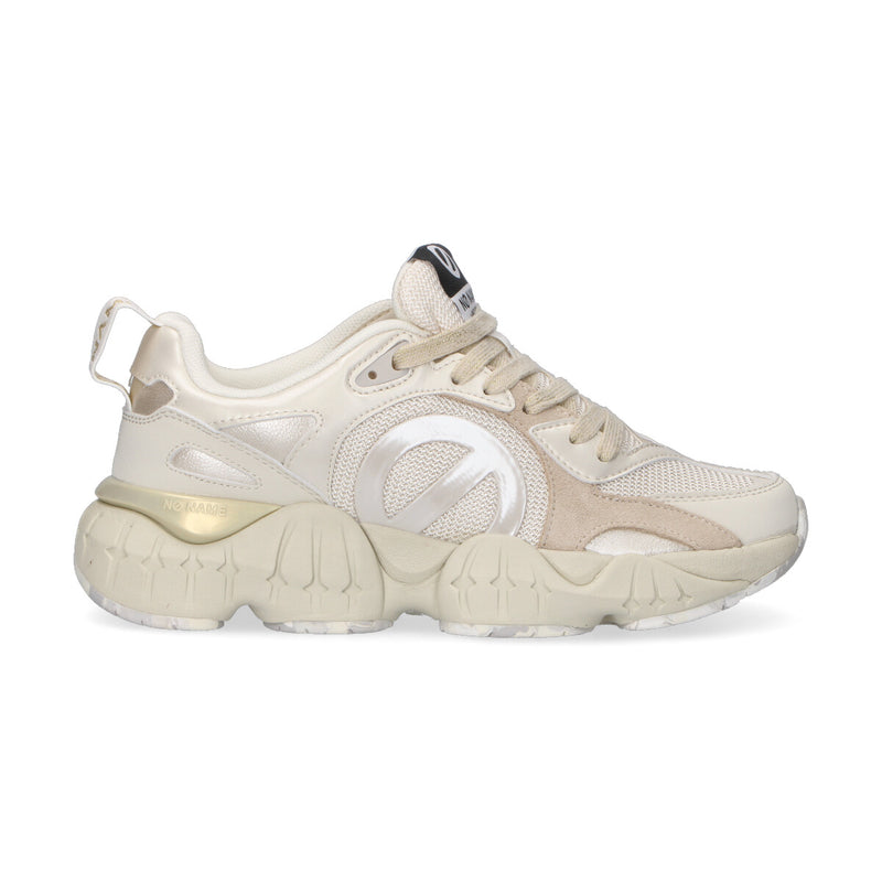 No Name sneaker Krazee Runner nylon panna