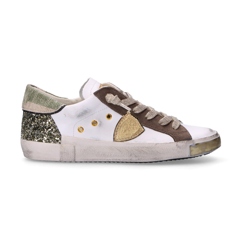 Philippe Model Sneaker prlx camou glitter bianca
