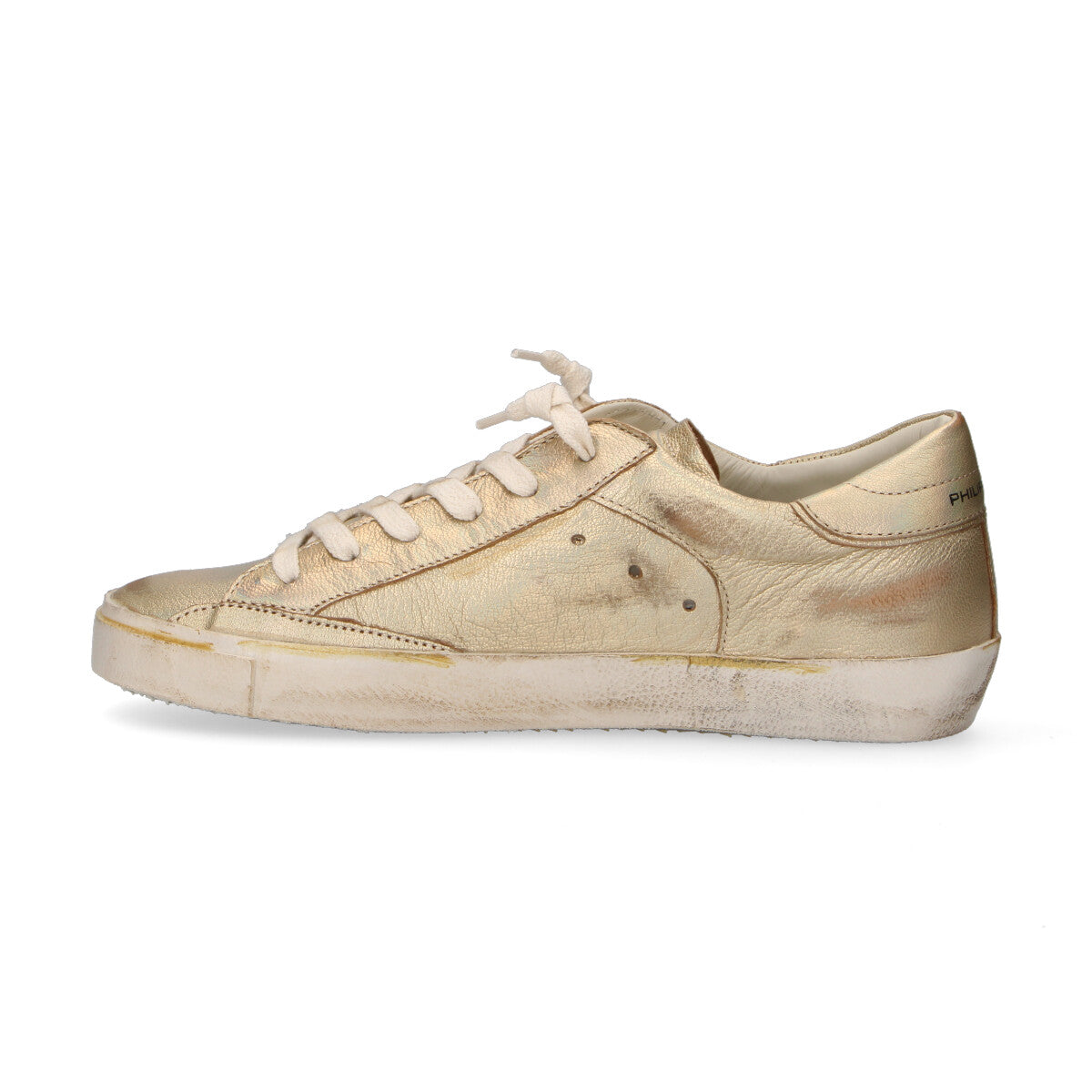 Philippe Model sneaker Paris Vintage  in pelle oro