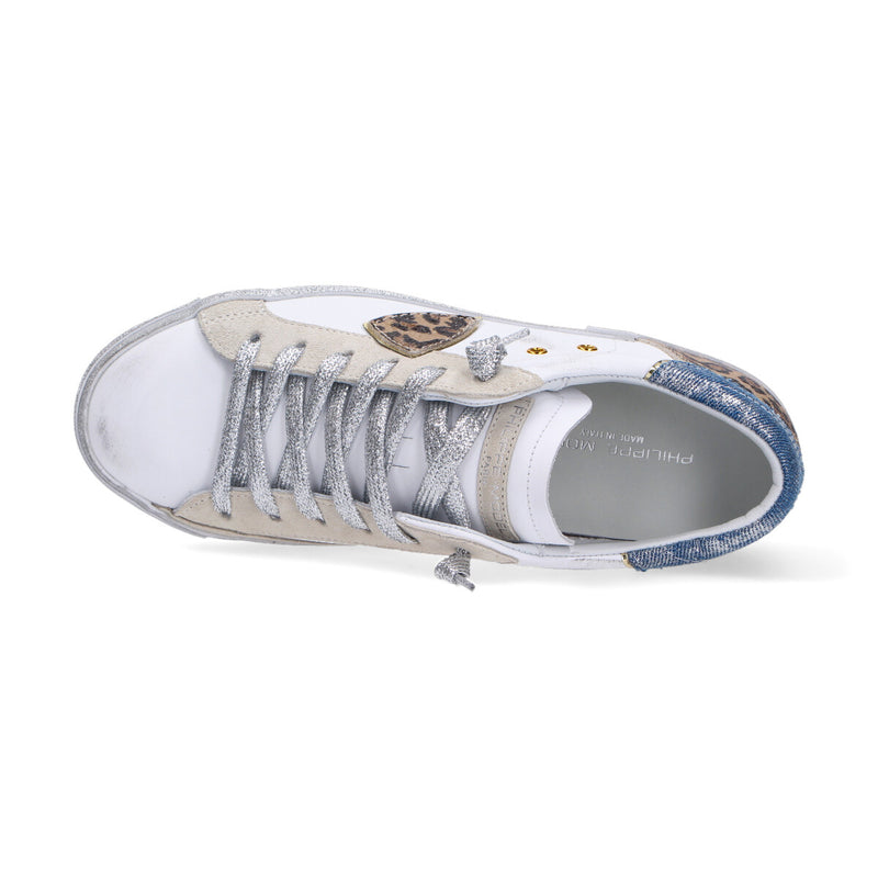 Philippe Model sneakers PRSX denim veau mixage leo
