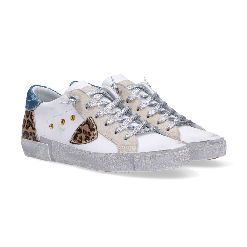 Philippe Model sneakers PRSX denim veau mixage leo