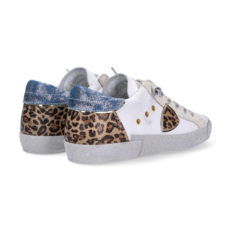 Philippe Model sneakers PRSX denim veau mixage leo