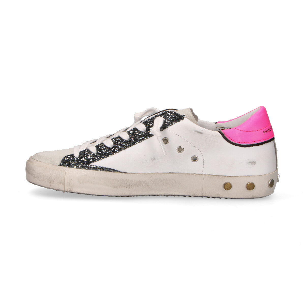 Philippe Model sneaker Paris glitter grigi