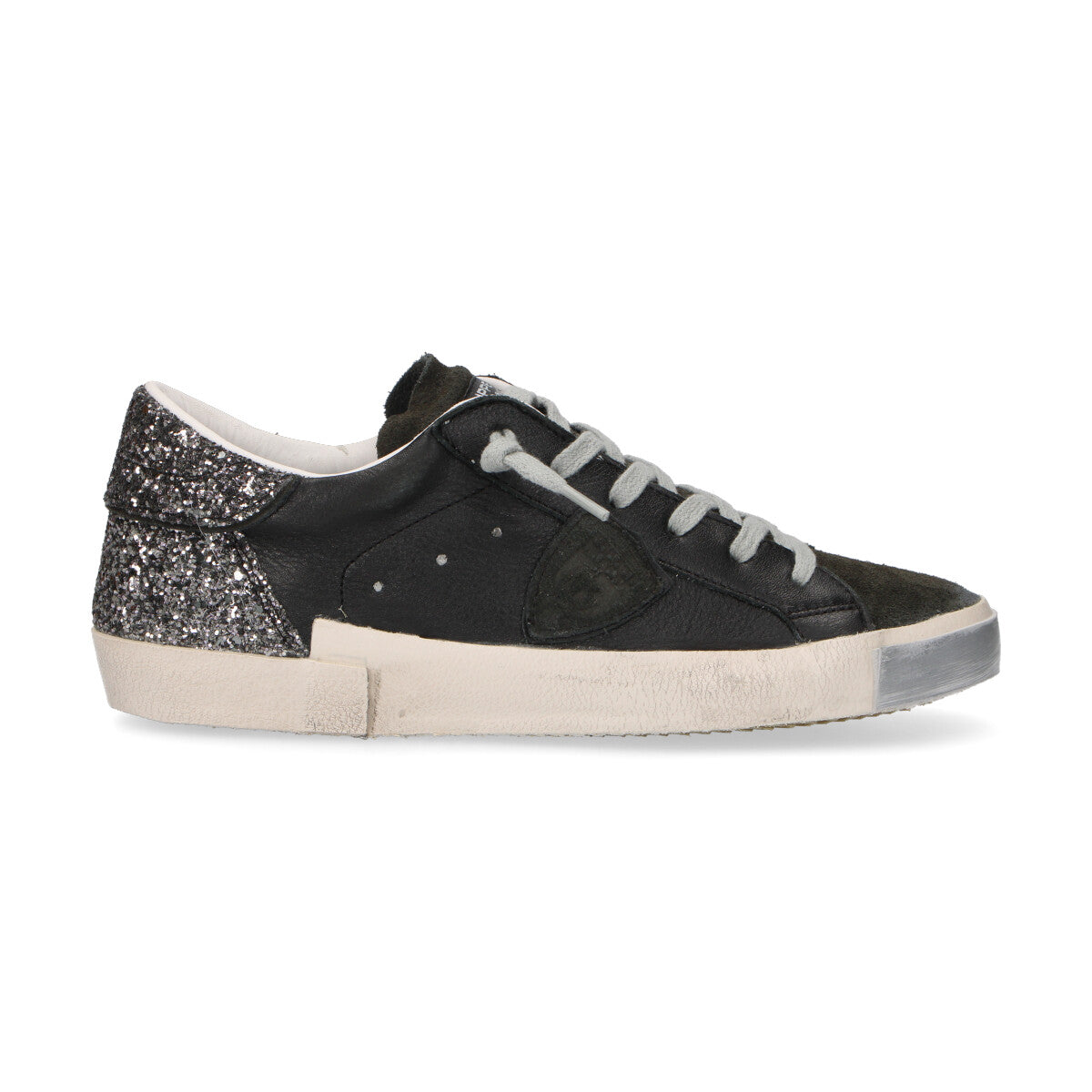 Philippe Model sneaker PRSX veau glitter nera