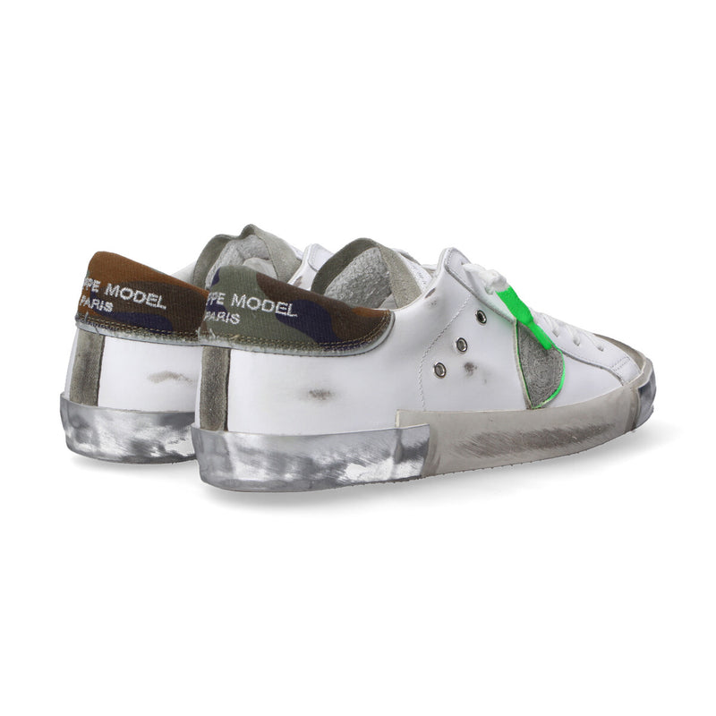 Philippe Model sneakers PRSX veau camouflage bianc