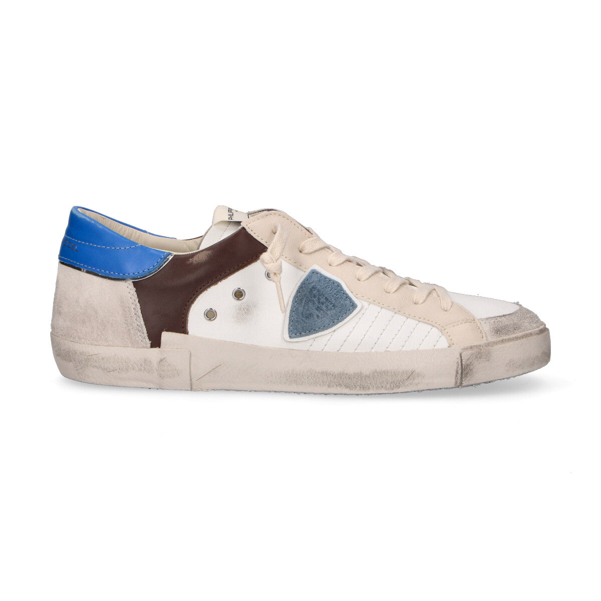 Philippe Model sneaker Paris in pelle bianca blu