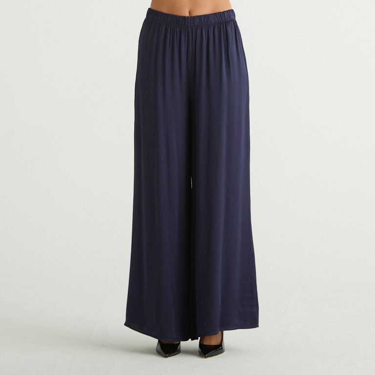 Haveone pantalone rigato in tessuto blu