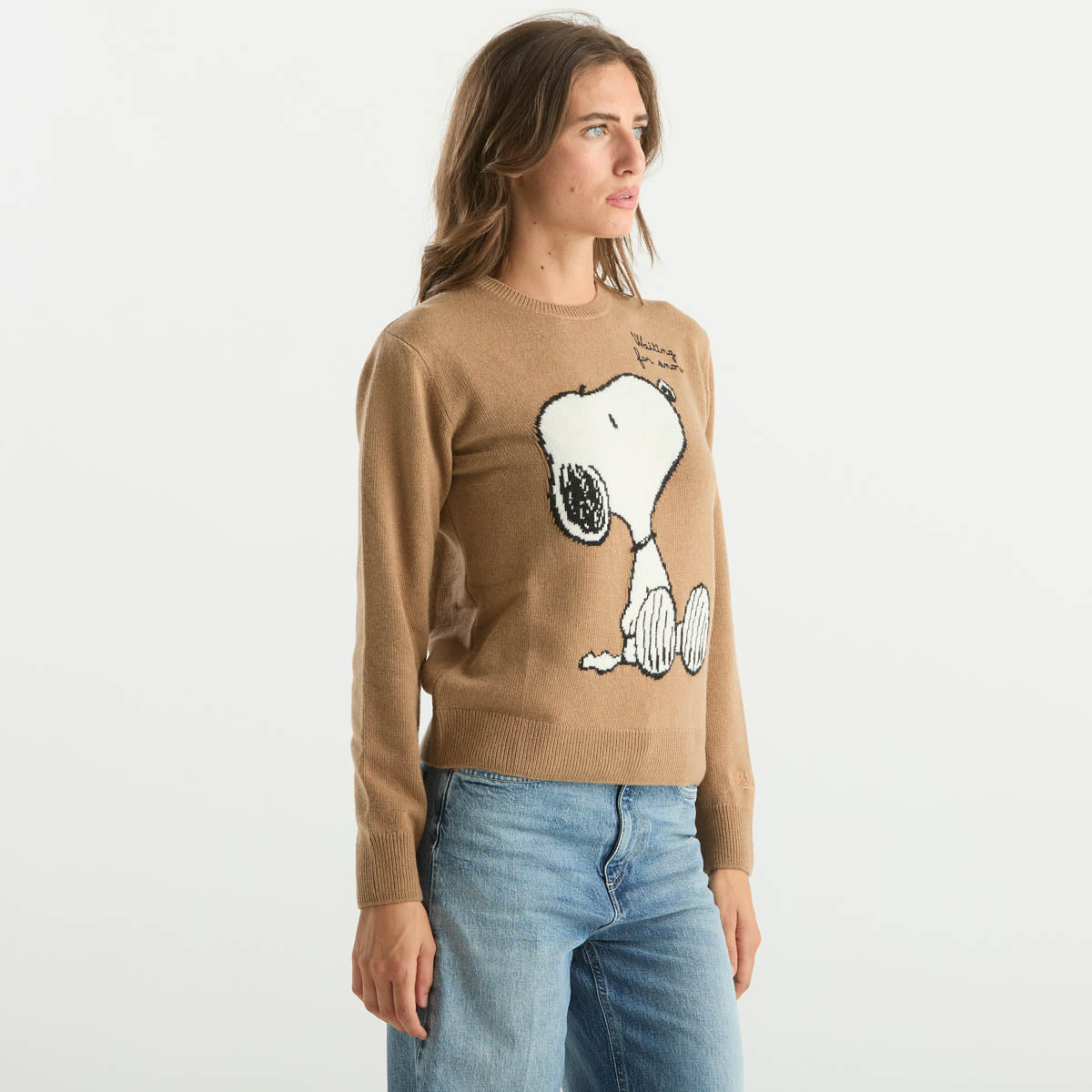 Mc2 Saint Barth maglione new queen snoopy beige