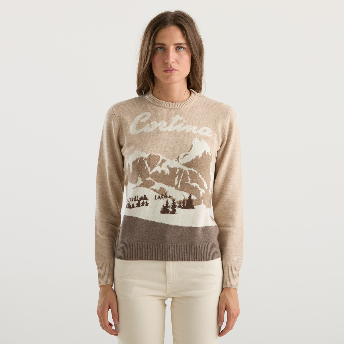 Mc2 Saint Barth maglione cortina card beige