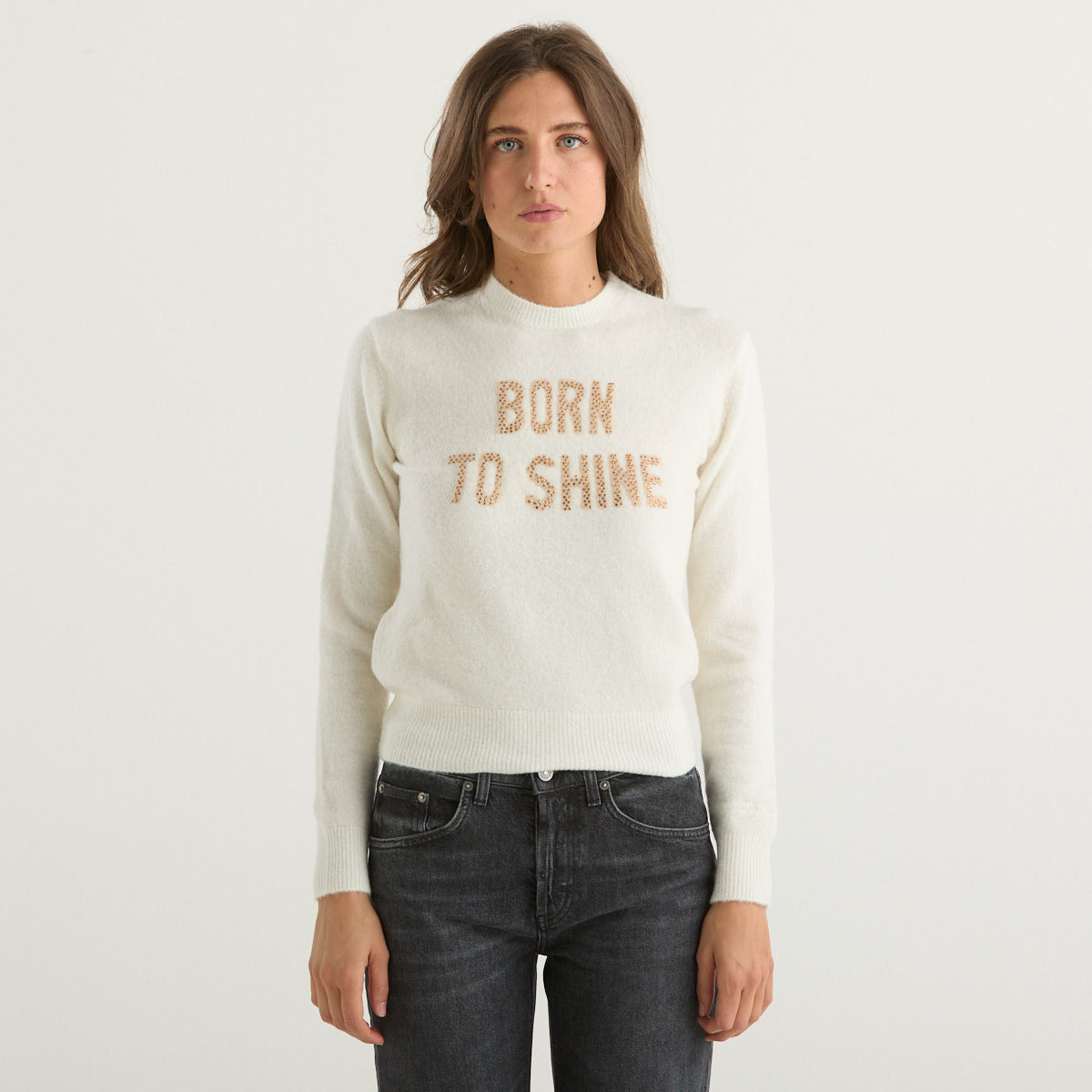 Mc2 Saint Barth maglione born shine strass alpaca