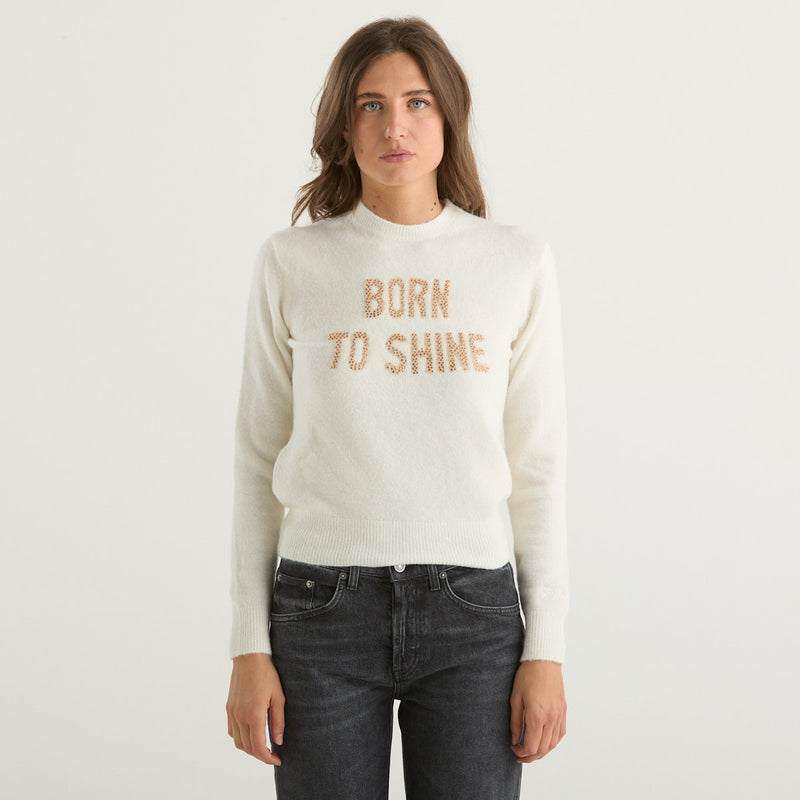 Mc2 Saint Barth maglione born shine strass alpaca