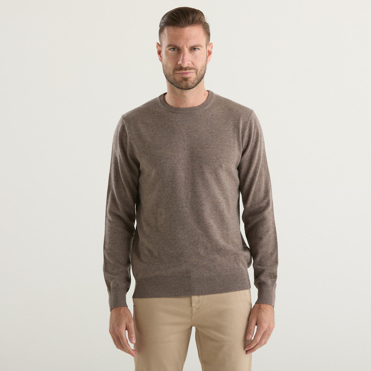 Mc2 Saint Barth maglione in merinocash marrone