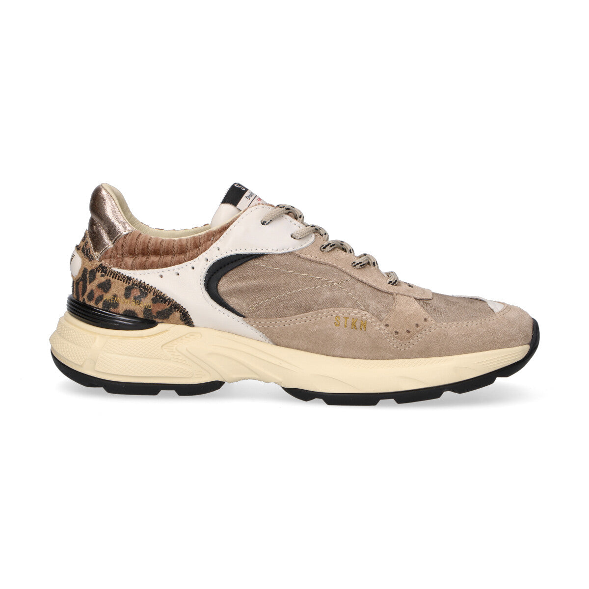 Stokton sneaker Reverse in camoscio beige