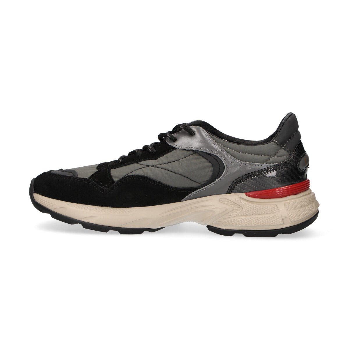 Stokton sneaker Reverse in nylon nera grigia