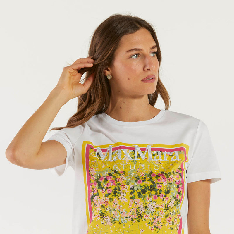 Maxmara studio t-shirt con stampa logo