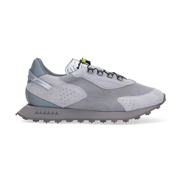 Run Of sneaker Rover camoscio nylon grigio