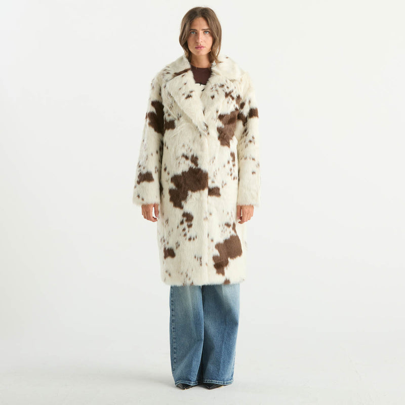 Mc2 Saint Barth cappotto rouge fur cow