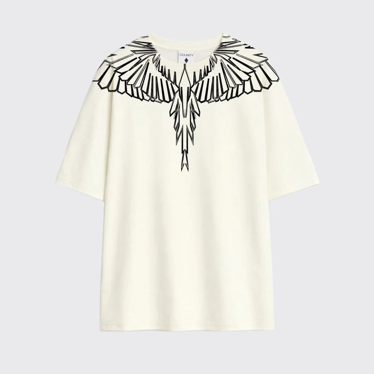County of Milan t-shirt in cotone con stampa ali