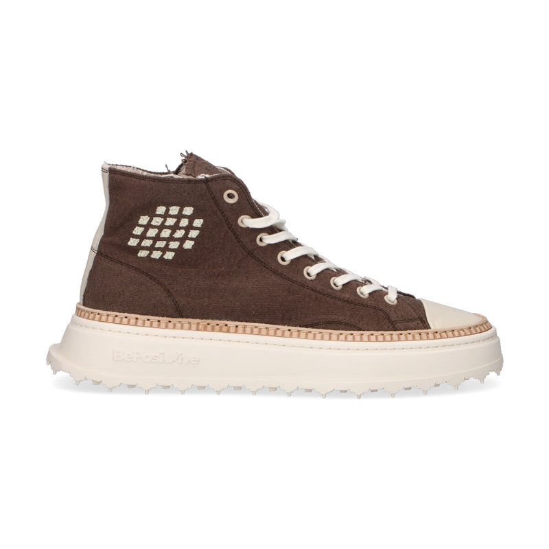 BePositive sneaker Star in tessuto marrone