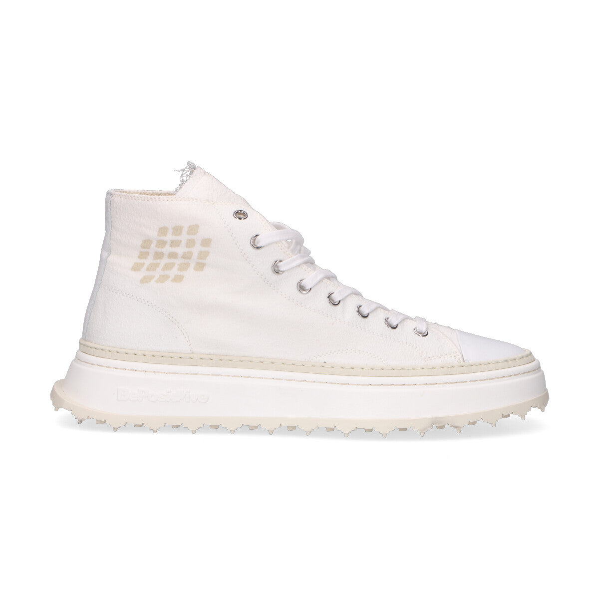 BePositive sneaker Star in tessuto bianco