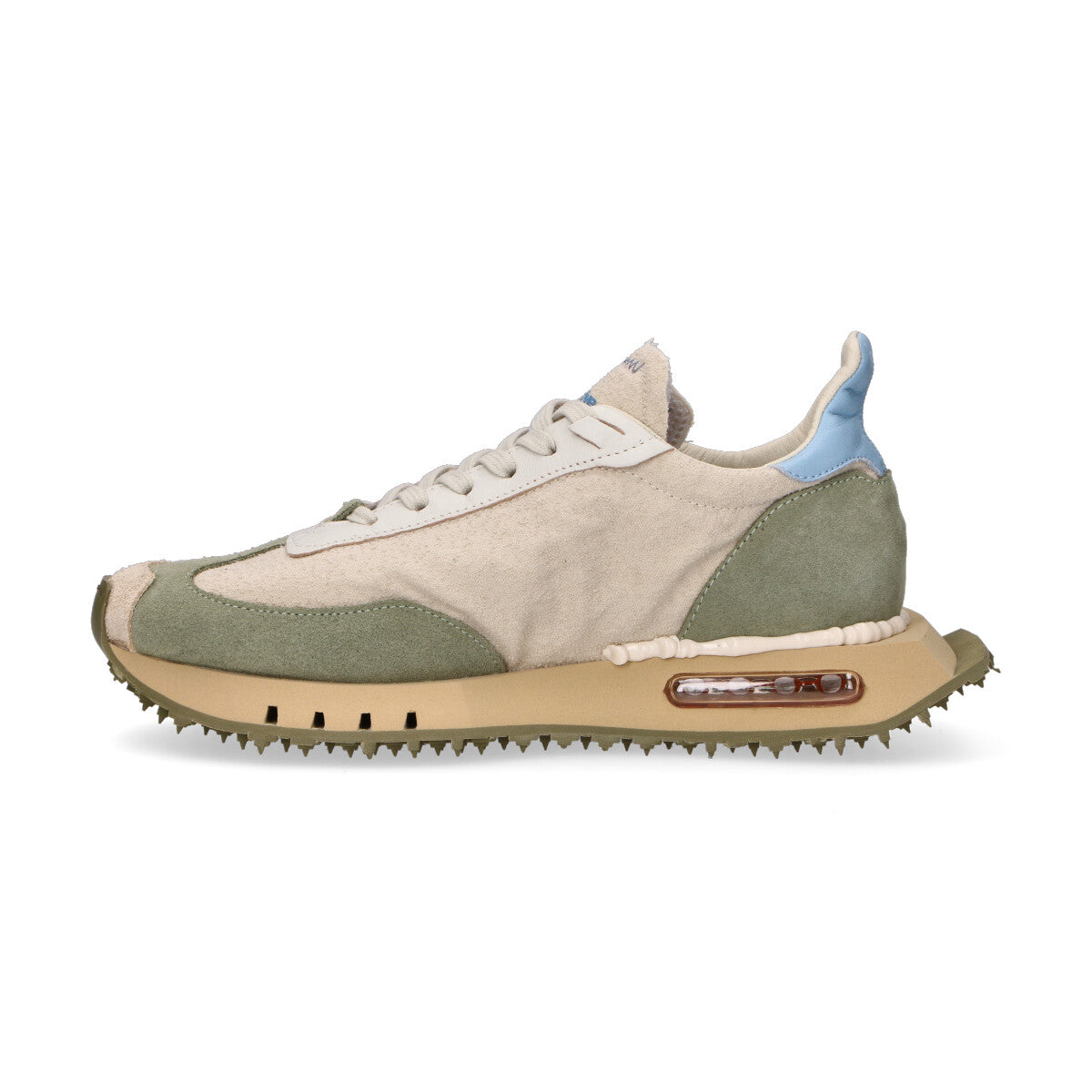 BePositive sneaker Race in tessuto beige