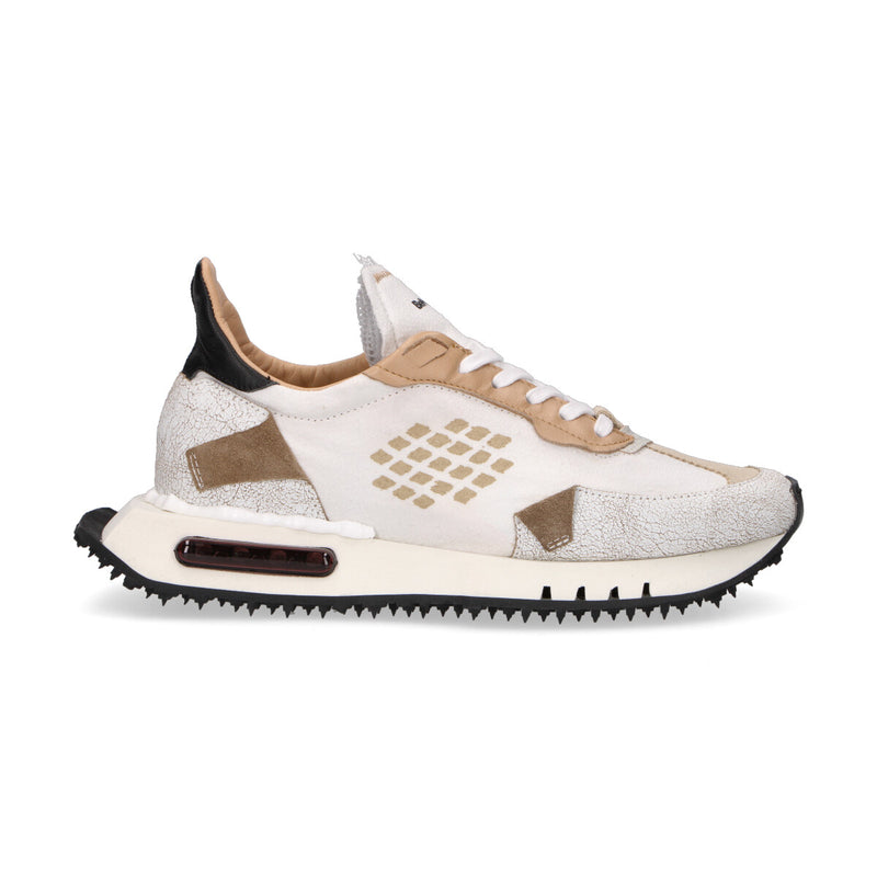 BePositive sneaker Race in tessuto bianca