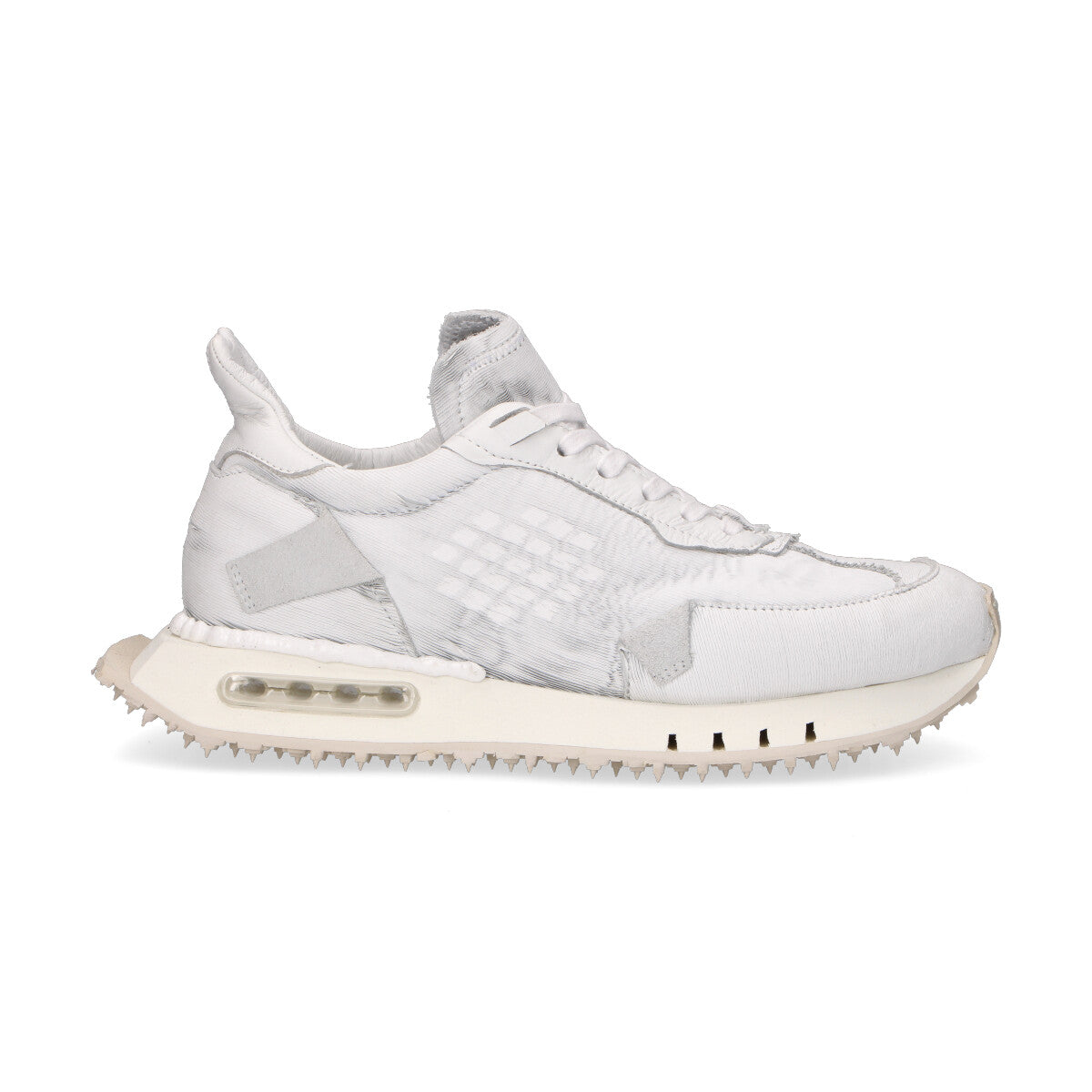 BePositive sneaker Race in pelle bianca
