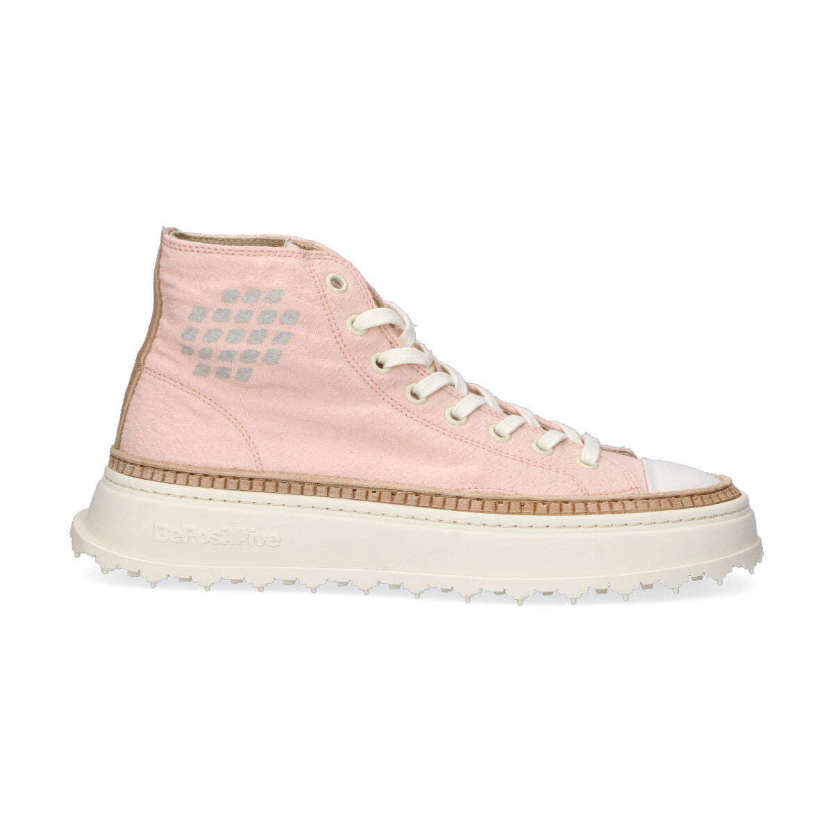 BePositive sneaker Star in tessuto rosa