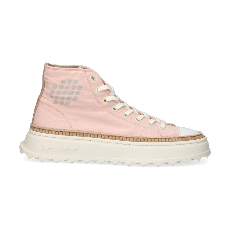 BePositive sneaker Star in tessuto rosa