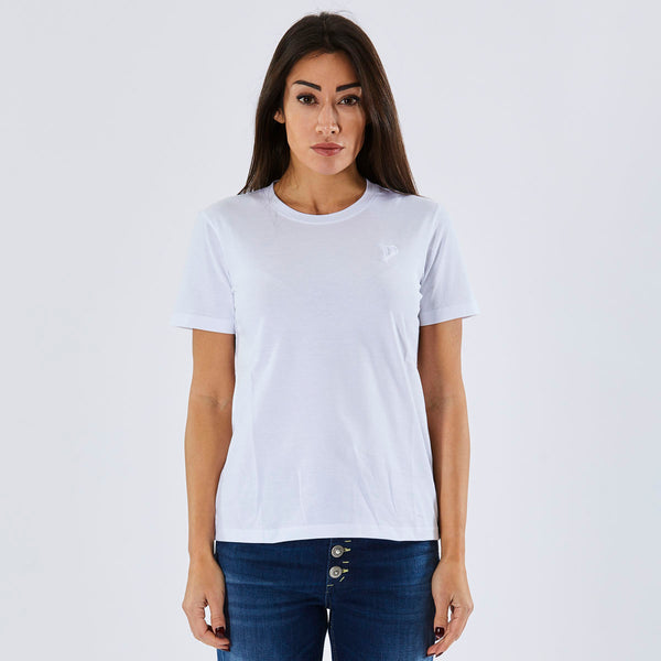 Dondup t-shirt regular in jersey bianco
