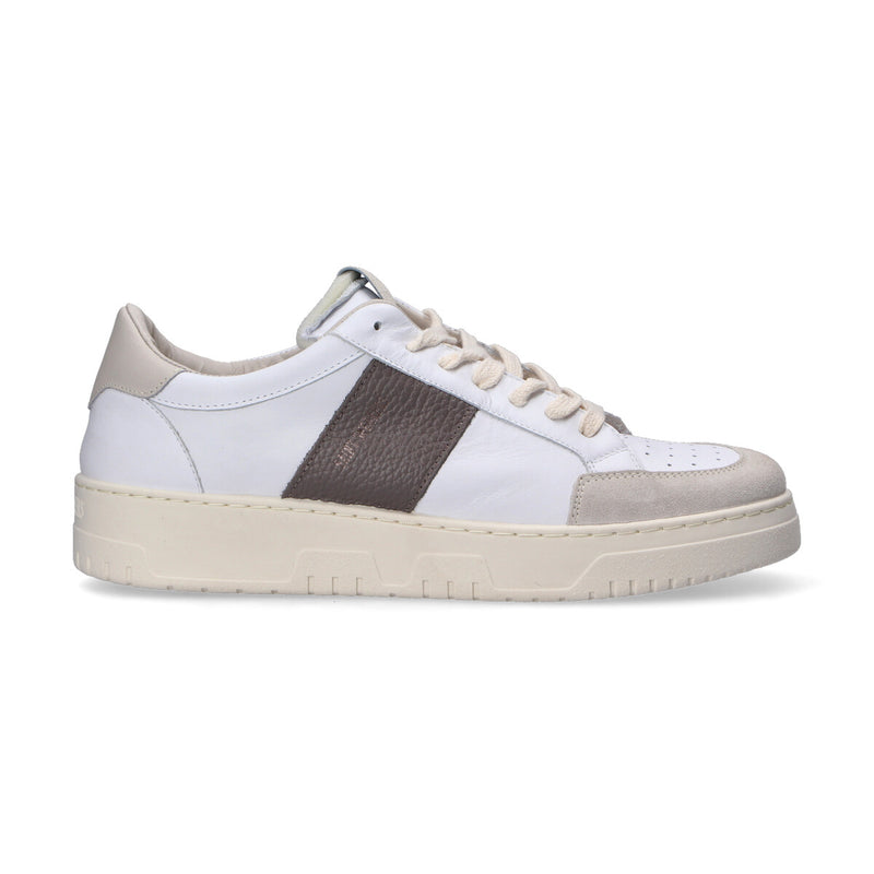 Saint sneakers sail in pelle-camoscio bianche