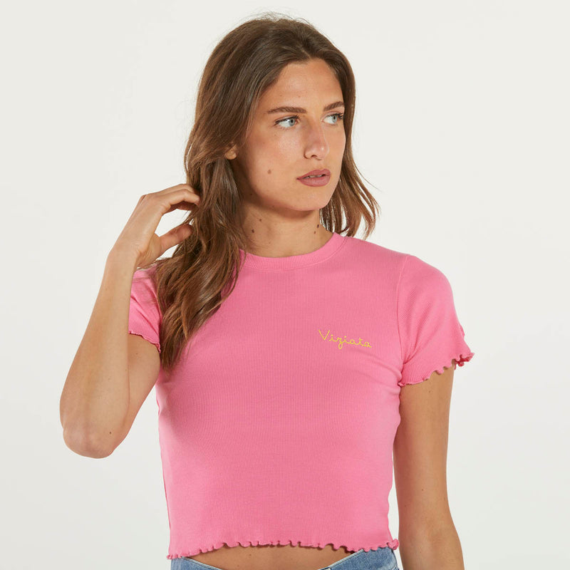 Mc2 Saint Barth t-shirt viziata rosa