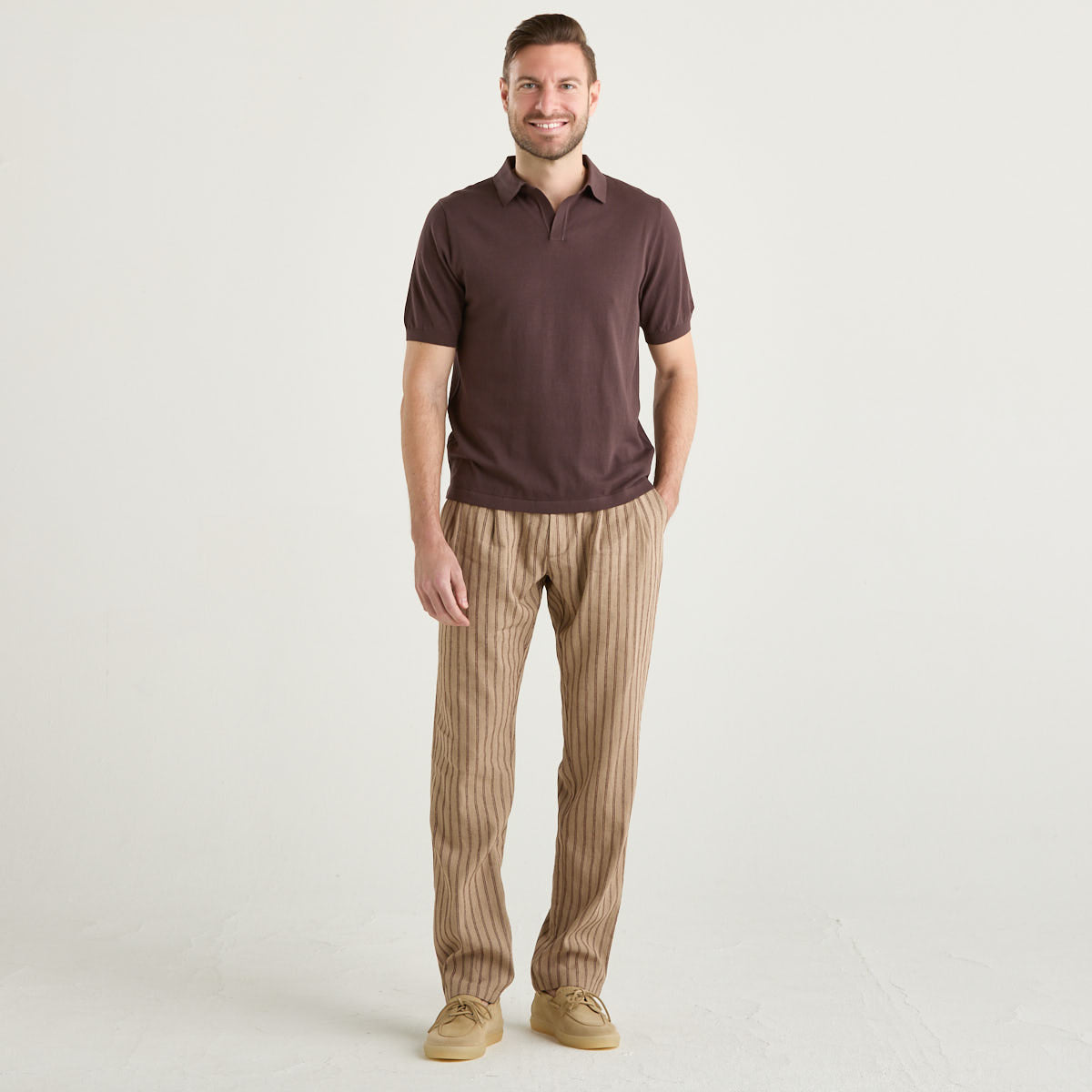 Mc2 Saint Barth polo in maglia marrone