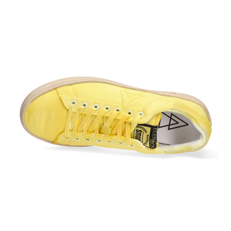 Elena Iachi sneaker Smash nylon camoscio giallo