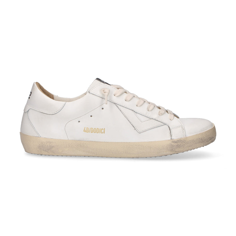 4B12 sneaker Suprime pelle bianca