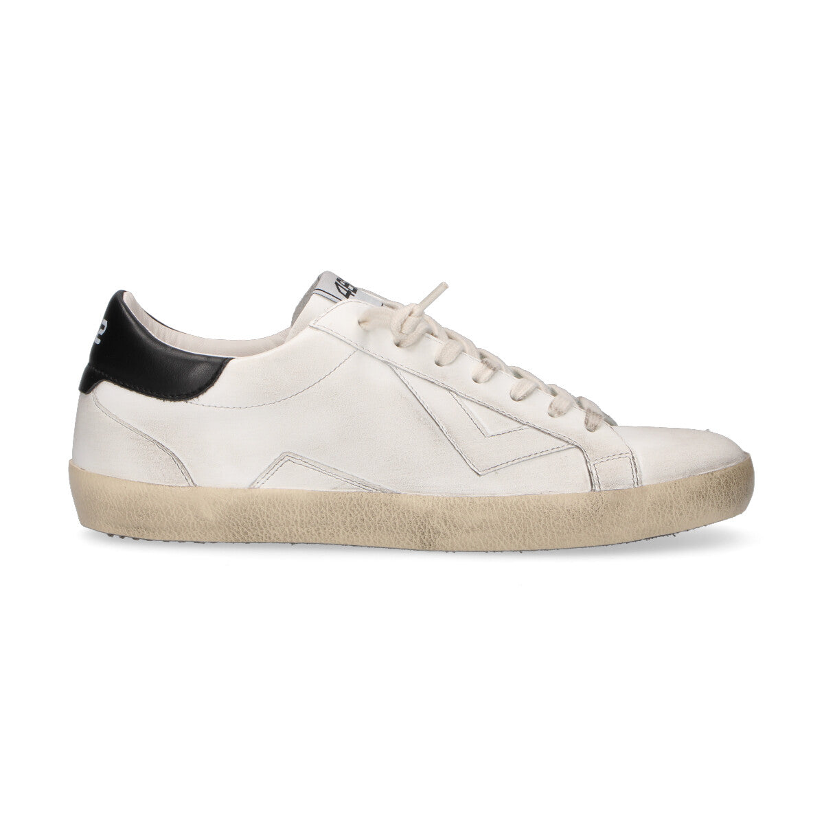 4B12 sneaker Suprime in pelle bianca