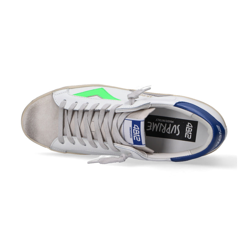 4B12 sneaker Suprime bianco blu verde