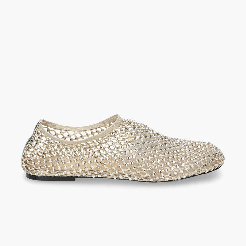 Strategia ballerina con strass platino