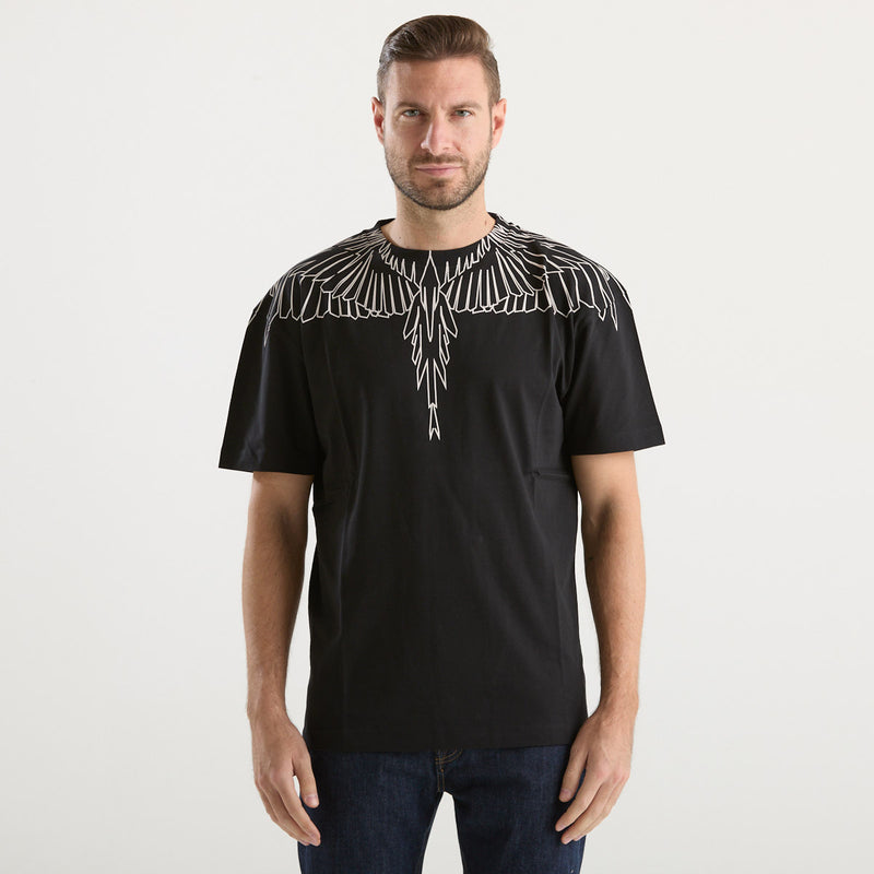 County of Milan t-shirt girocollo in tessuto black