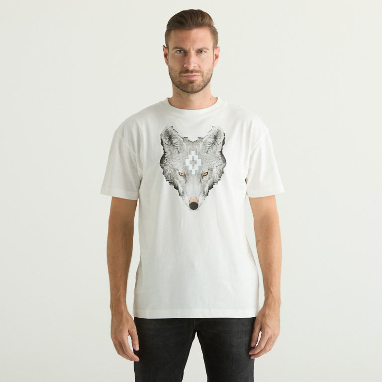 County of Milan t-shirt wolf uomo bianca