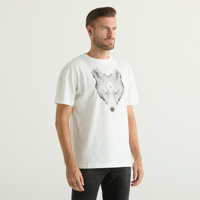 County of Milan t-shirt wolf uomo bianca