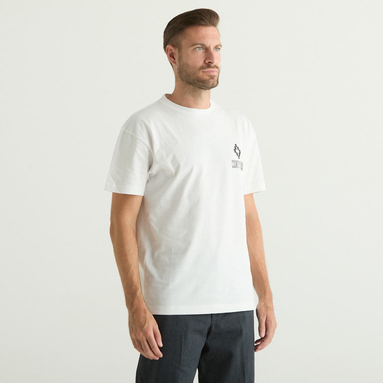 County Of Milan t-shirt logo uomo bianca