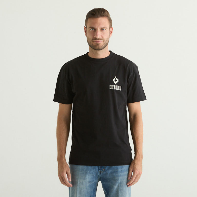 County Of Milan t-shirt logo uomo nera