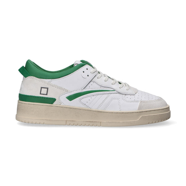 D.A.T.E. sneaker Torneo leather white green