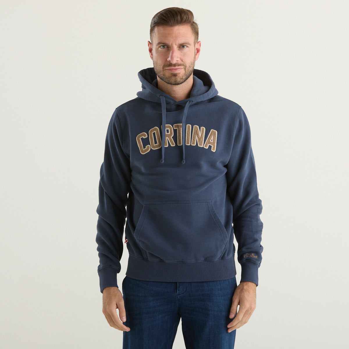 Mc2 Saint Barth felpa cortina corduroy patch