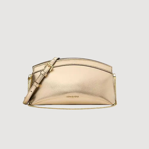 Michael Kors borsa Athena in pelle oro