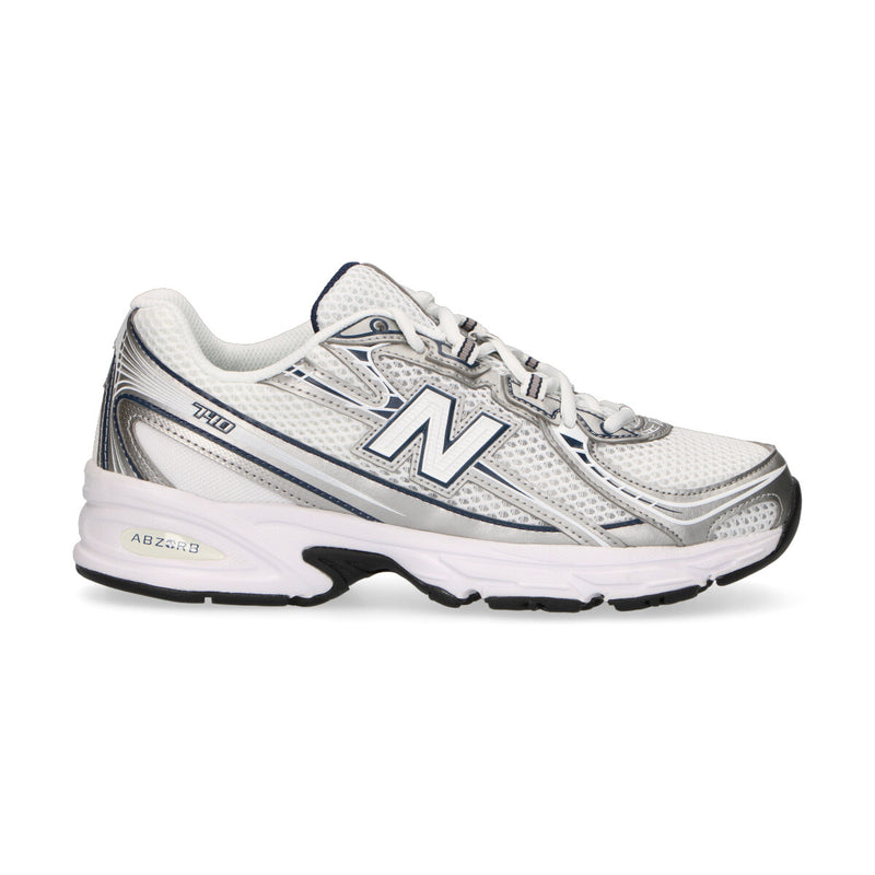 New Balance sneaker 740 bianca argento blu