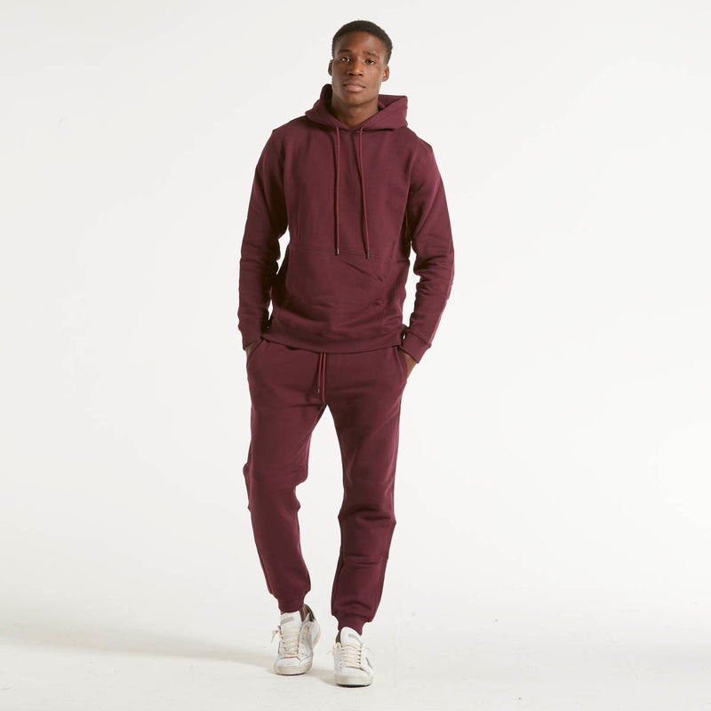 Dondup felpa cappuccio in tessuto felpato bordeaux