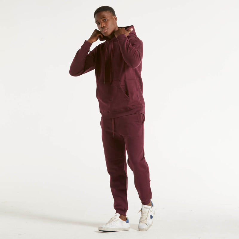 Dondup felpa cappuccio in tessuto felpato bordeaux